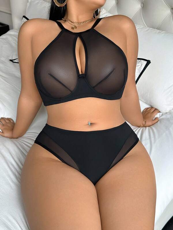 Mesh Underwire Set Plus